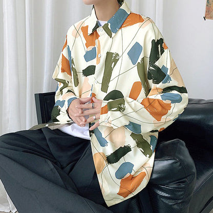 Retro color painted shirt