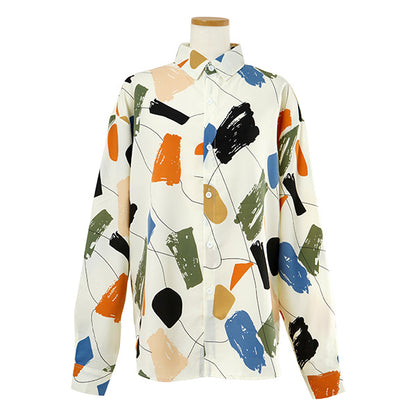 Retro color painted shirt