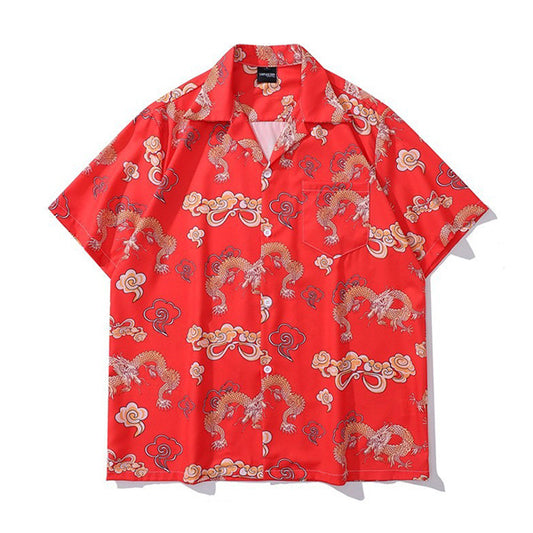 Dragon and Cloud Open Shirt