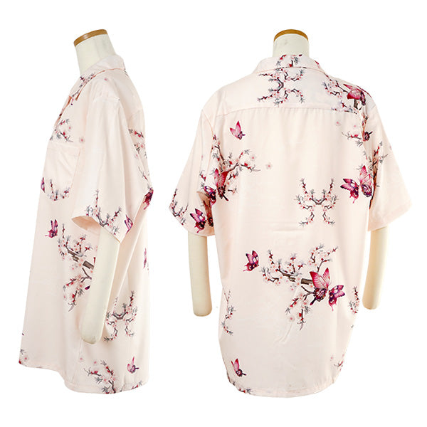 Pink butterfly and flower shirt