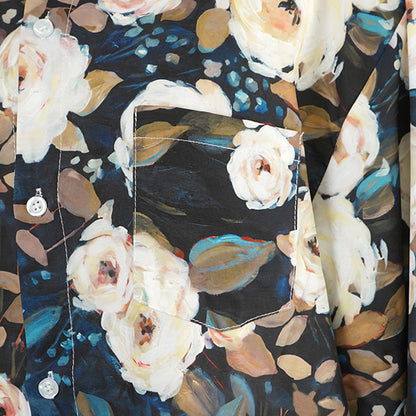 White flowers in oil painting