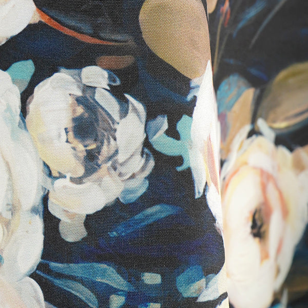 White flowers in oil painting