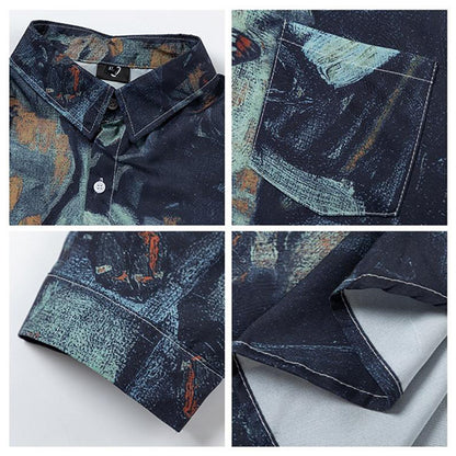 Dark mixed color marble