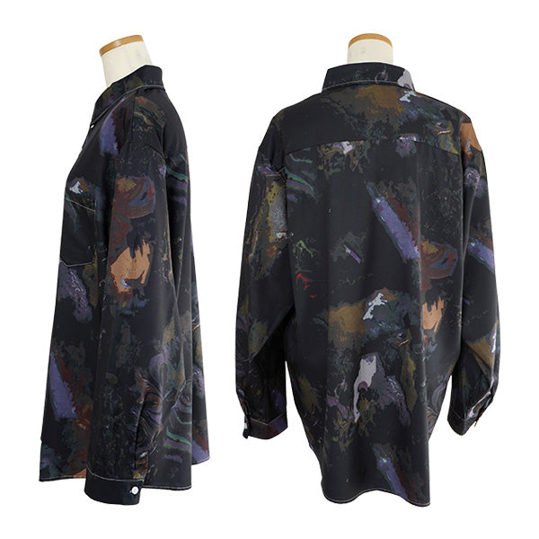 Dark mixed color marble