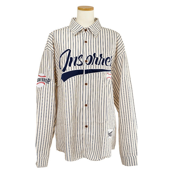 Baseball embroidered stripes