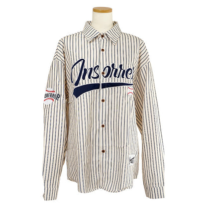 Baseball embroidered stripes
