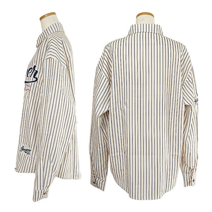 Baseball embroidered stripes