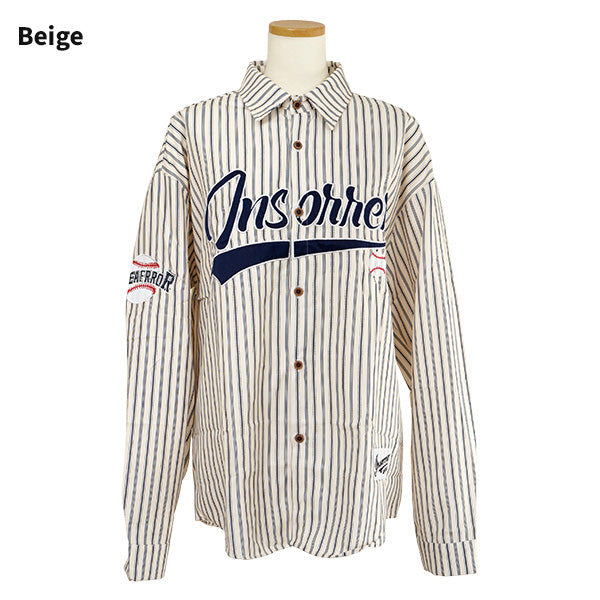 Baseball embroidered stripes