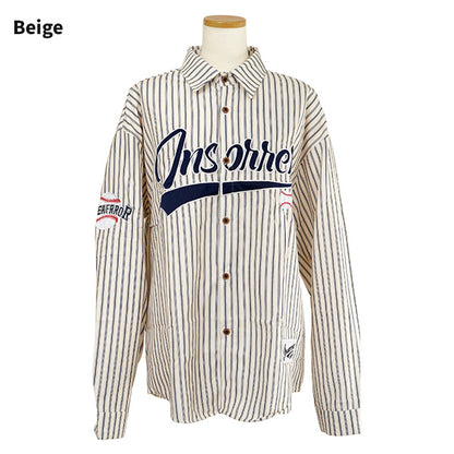 Baseball embroidered stripes