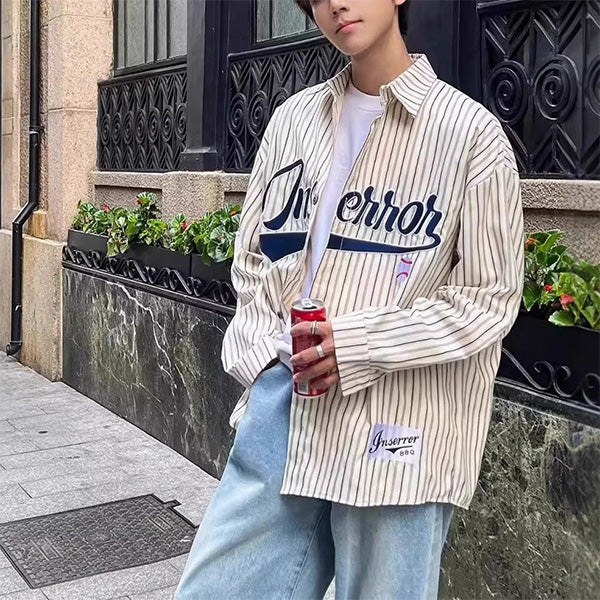 Baseball embroidered stripes