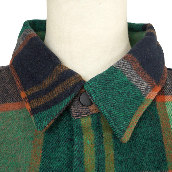 Embroidered patch, brushed check