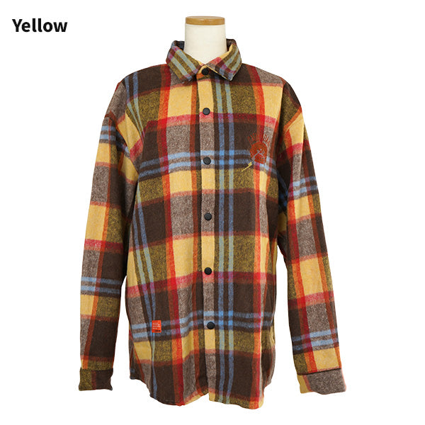 Embroidered patch, brushed check