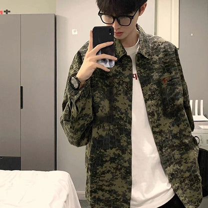 Digital camo and embroidery