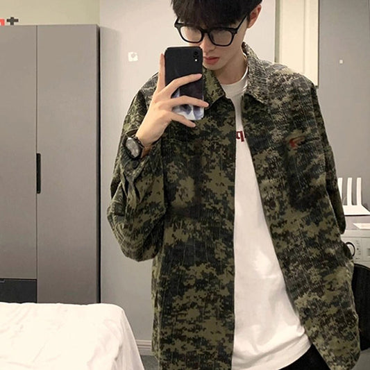 Digital camo and embroidery