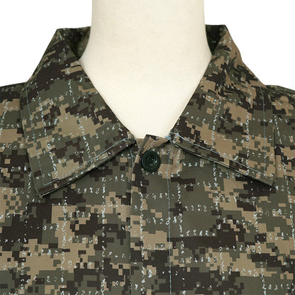 Digital camo and embroidery