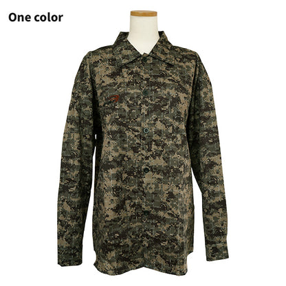 Digital camo and embroidery