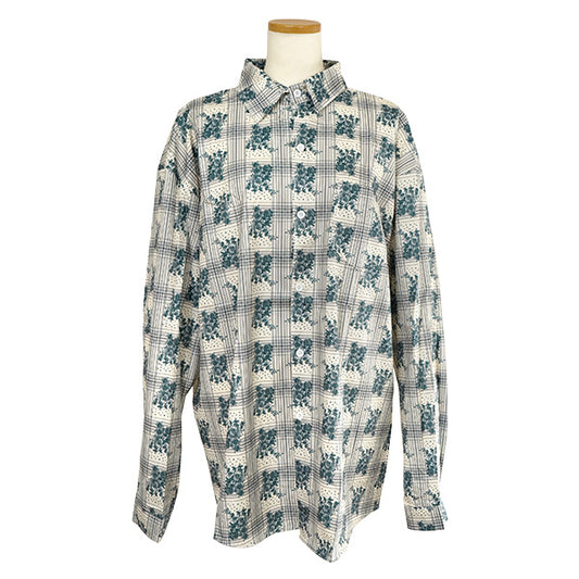 Check and floral retro