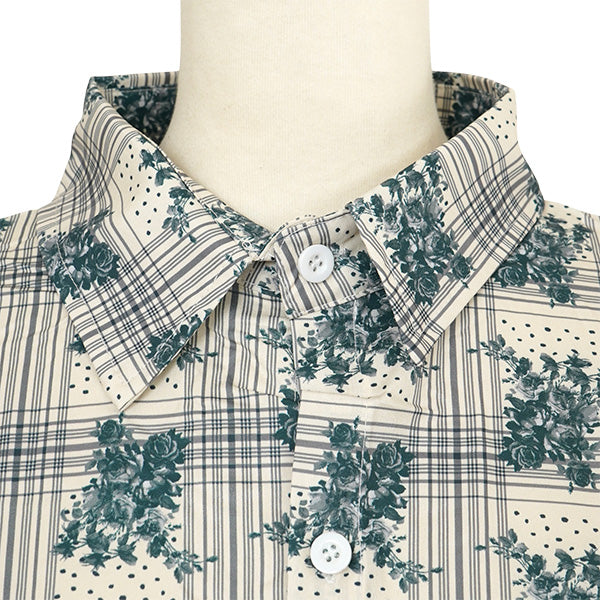 Check and floral retro