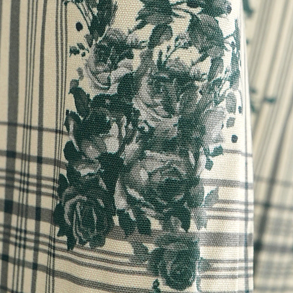 Check and floral retro