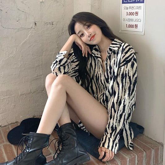 Faded zebra print