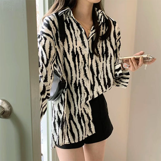 Faded zebra print
