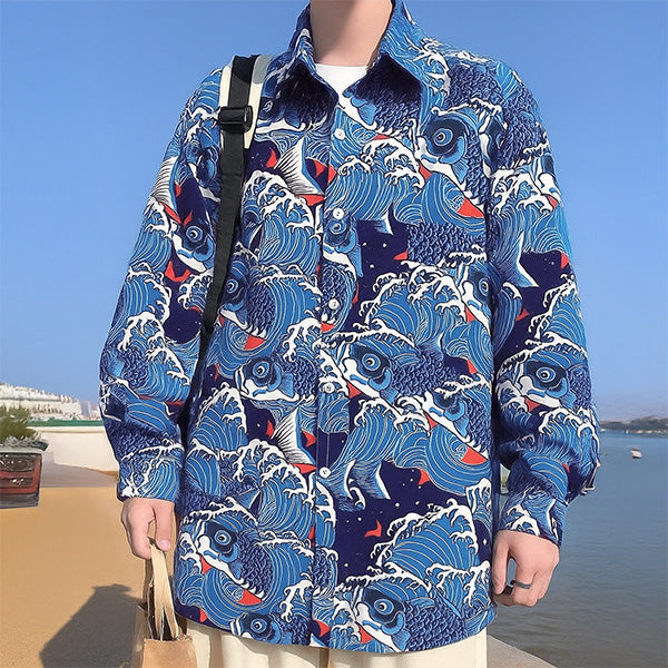 Carp streamers swimming