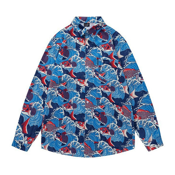 Carp streamers swimming