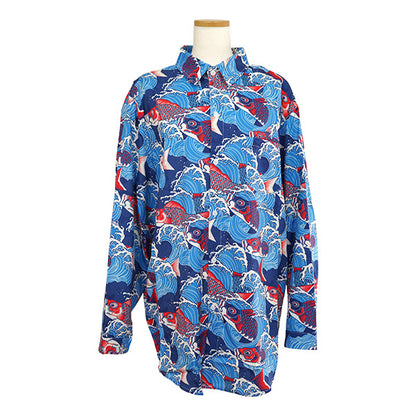 Carp streamers swimming