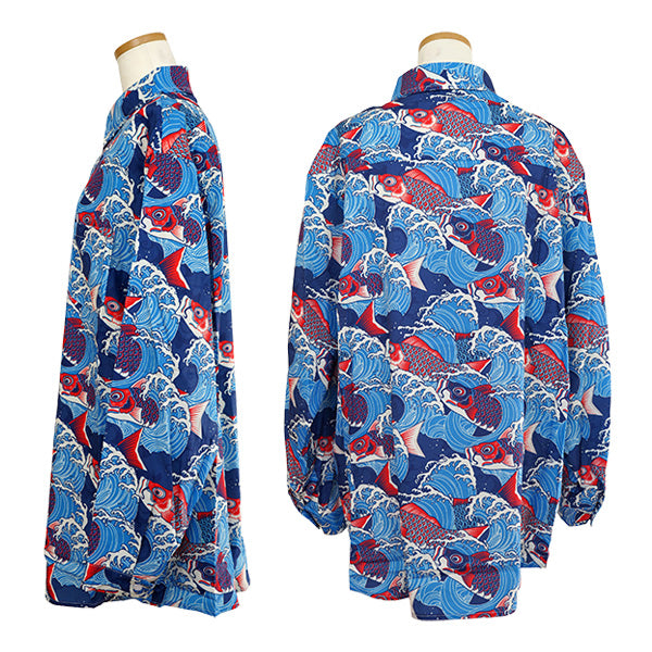 Carp streamers swimming