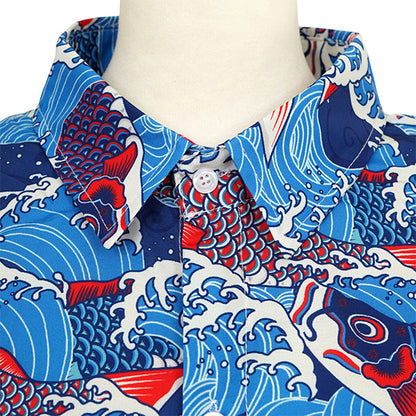 Carp streamers swimming