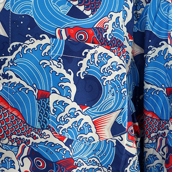 Carp streamers swimming