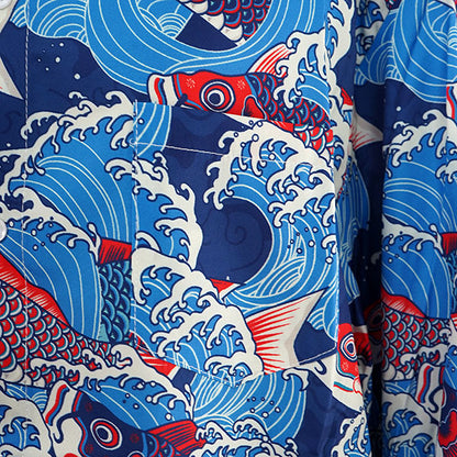 Carp streamers swimming