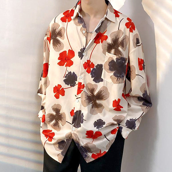 Orange-red four petals