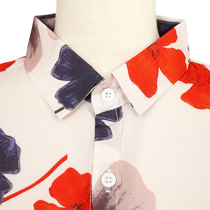 Orange-red four petals