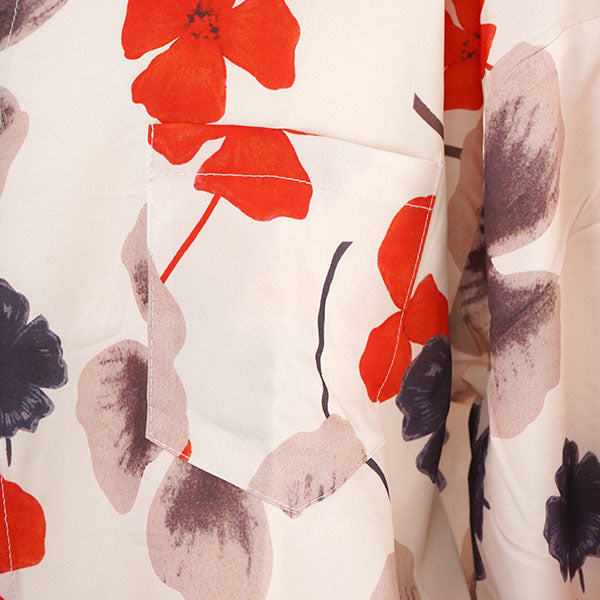 Orange-red four petals