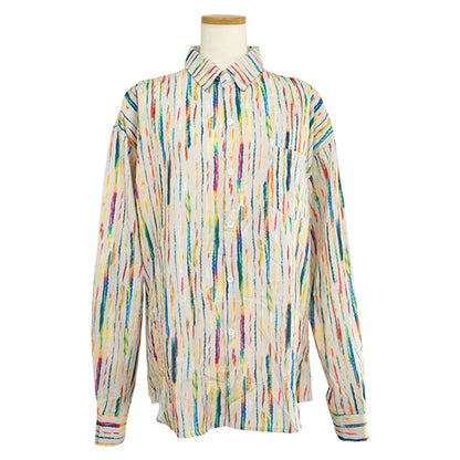 Multicolored paint stripes