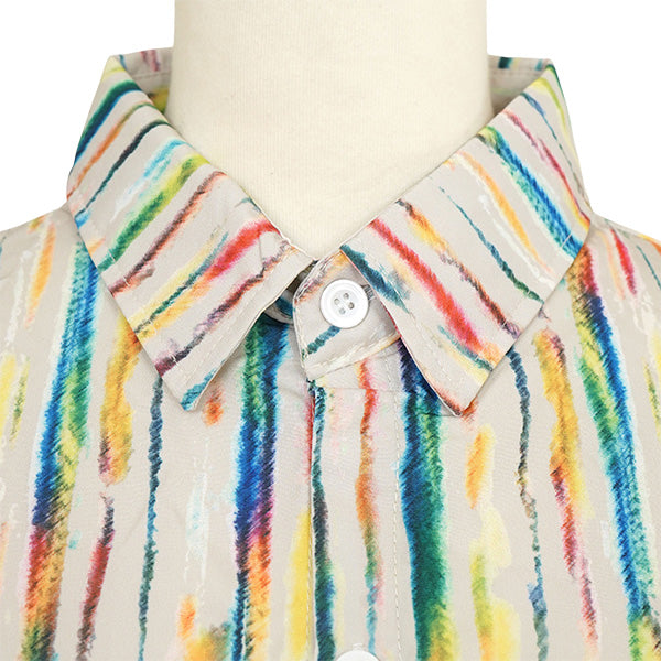 Multicolored paint stripes