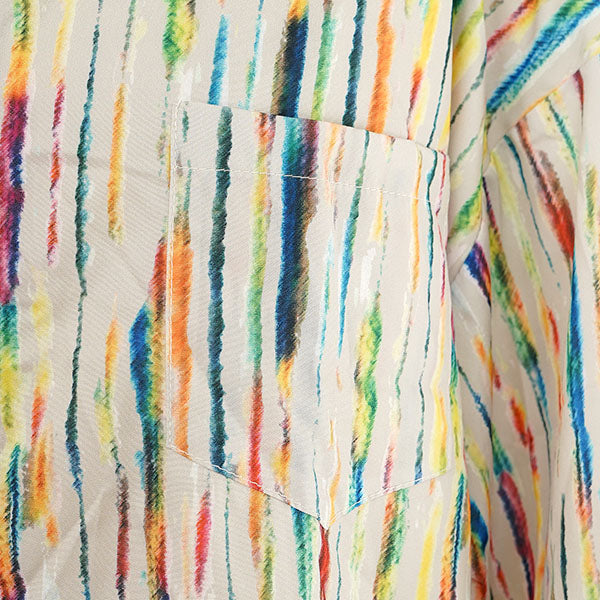 Multicolored paint stripes