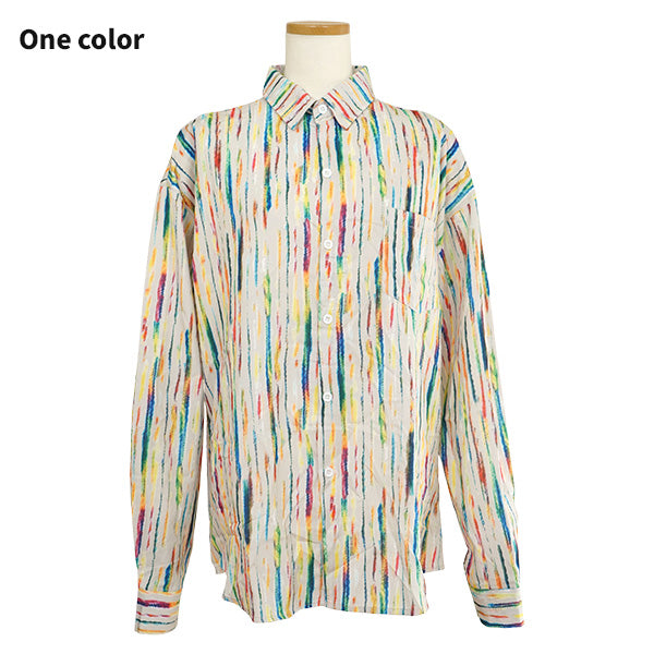 Multicolored paint stripes