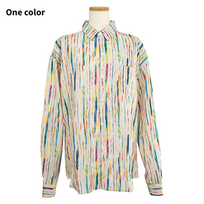 Multicolored paint stripes