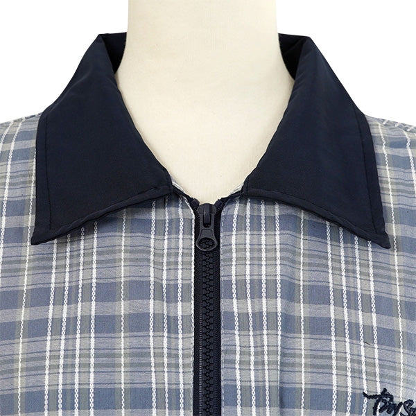 Checked Zip-Up Shirt Jacket
