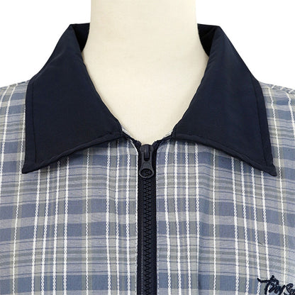 Checked Zip-Up Shirt Jacket