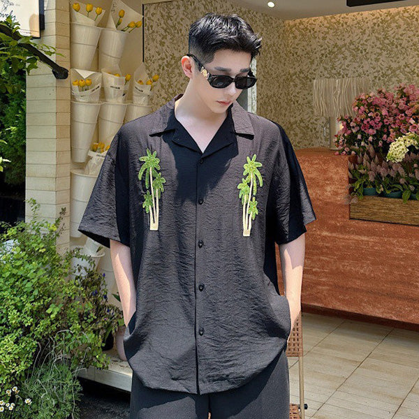 Palm tree embroidery