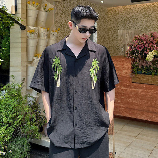 Palm tree embroidery