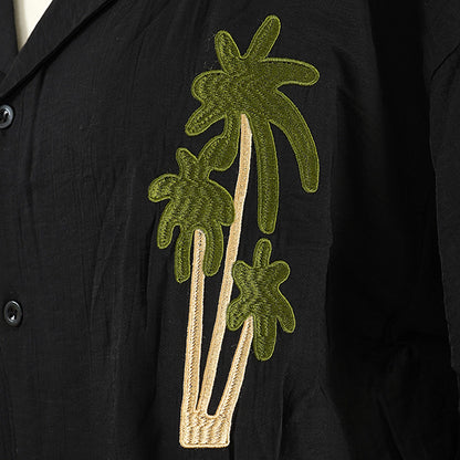 Palm tree embroidery