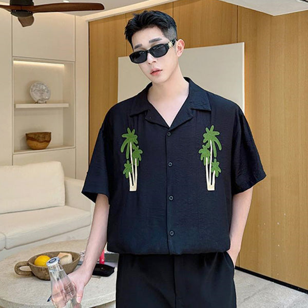 Palm tree embroidery