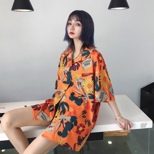 夏の日差しに負けないサンフラワービッグ半袖シャツ