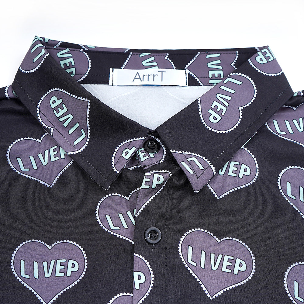 LIVEPハートの半袖シャツ